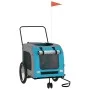 Fahrradanhänger für Haustiere, Eisen, Oxford-Stoff, blau grau. von , Kinderwagen für Haustiere - Ref: Foro24-93862, Preis: 13...