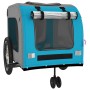 Fahrradanhänger für Haustiere, Eisen, Oxford-Stoff, blau grau. von , Kinderwagen für Haustiere - Ref: Foro24-93862, Preis: 13...