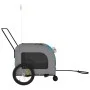 Remolque de bicicleta mascotas hierro tela Oxford azul gris by , pet strollers - Ref: Foro24-93862, Price: 130,69 €, Discount: %