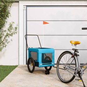 Fahrradanhänger für Haustiere, Eisen, Oxford-Stoff, blau schwarz von , Kinderwagen für Haustiere - Ref: Foro24-93946, Preis: ...
