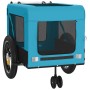 Remolque de bicicleta mascotas hierro tela Oxford azul negro by , pet strollers - Ref: Foro24-93946, Price: 134,41 €, Discoun...