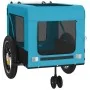 Remolque de bicicleta mascotas hierro tela Oxford azul negro by , pet strollers - Ref: Foro24-93946, Price: 131,71 €, Discoun...