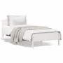 Estructura de cama con cabecero madera de pino blanco 100x200cm de , Camas y somieres - Ref: Foro24-842615, Precio: 100,15 €,...