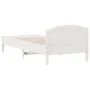 Estructura de cama con cabecero madera de pino blanco 100x200cm de , Camas y somieres - Ref: Foro24-842615, Precio: 100,15 €,...