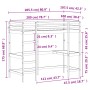 Loft bed with desk solid pine wood brown 100x200 cm by , Beds and slatted bases - Ref: Foro24-842849, Price: 227,04 €, Discou...
