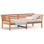 Wachsbraunes Schlafsofa aus massivem Kiefernholz, 100 x 200 cm von , Betten und Lattenroste - Ref: Foro24-842877, Preis: 121,...