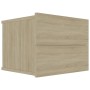 Nachttische 2 Stück eichenfarbenes Sperrholz 40x30x30 cm von vidaXL, Nachttische - Ref: Foro24-801060, Preis: 59,93 €, Rabatt: %