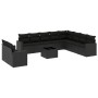 Set de sofás de jardín 11 pzas y cojines ratán sintético negro by , Modular outdoor sofas - Ref: Foro24-3251512, Price: 739,8...