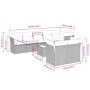 Set mit 9 Gartensofas mit beigen Kissen aus synthetischem Rattan von , Gartensets - Ref: Foro24-3217919, Preis: 543,10 €, Rab...
