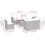 Gartensofa-Set, 9-teilig, mit Kissen, aus synthetischem Rattan in Beige. von , Gartensets - Ref: Foro24-3217938, Preis: 600,9...