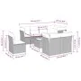 Gartensofa-Set, 9-teilig, mit Kissen, aus synthetischem Rattan in Beige. von , Gartensets - Ref: Foro24-3217938, Preis: 611,3...