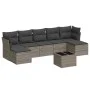 Set de sofás de jardín 8 pzas y cojines ratán sintético gris by , Garden sets - Ref: Foro24-3218040, Price: 425,53 €, Discoun...