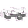 Set de sofás de jardín 8 pzas y cojines ratán sintético gris by , Garden sets - Ref: Foro24-3218040, Price: 431,01 €, Discoun...
