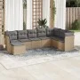 Juego de sofás de jardín con cojines beige 8 pzas ratán PE by , Garden sets - Ref: Foro24-3218049, Price: 471,73 €, Discount: %