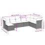 Juego de sofás de jardín con cojines beige 8 pzas ratán PE by , Garden sets - Ref: Foro24-3218049, Price: 457,17 €, Discount: %