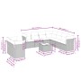 Juego de sofás jardín con cojines beige 10 pzas ratán sintético by , Garden sets - Ref: Foro24-3217848, Price: 678,08 €, Disc...