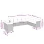 Set de sofás de jardín 10 pzas cojines ratán sintético negro by , Garden sets - Ref: Foro24-3217855, Price: 660,50 €, Discoun...