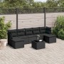 Set de sofás de jardín 8 piezas y cojines ratán sintético negro de , Conjuntos de jardín - Ref: Foro24-3218035, Precio: 459,4...