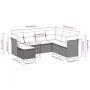 Set de sofás de jardín 7 piezas con cojines ratán PE gris by , Garden sets - Ref: Foro24-3217990, Price: 400,03 €, Discount: %