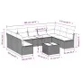 Set de sofás de jardín 10 pzas con cojines ratán sintético gris de , Conjuntos de jardín - Ref: Foro24-3218080, Precio: 545,1...