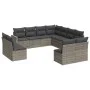 Gartensofagarnitur 11-teilig mit grauen Kissen aus synthetischem Rattan. von , Gartensets - Ref: Foro24-3219120, Preis: 632,0...
