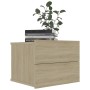 Nachttische 2 Stück eichenfarbenes Sperrholz 40x30x30 cm von vidaXL, Nachttische - Ref: Foro24-801060, Preis: 59,93 €, Rabatt: %