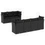 Set de sofás de jardín 8 piezas y cojines ratán sintético negro by , Garden sets - Ref: Foro24-3217275, Price: 515,16 €, Disc...