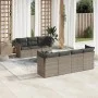 Set de sofás de jardín 8 pzas y cojines ratán sintético gris by , Garden sets - Ref: Foro24-3217280, Price: 482,12 €, Discoun...
