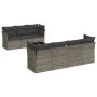 Set de sofás de jardín 8 pzas y cojines ratán sintético gris by , Garden sets - Ref: Foro24-3217280, Price: 482,12 €, Discoun...