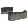 Set de sofás de jardín 8 pzas y cojines ratán sintético gris by , Garden sets - Ref: Foro24-3217280, Price: 482,51 €, Discoun...