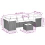 Juego de sofás de jardín con cojines beige 8 pzas ratán PE by , Garden sets - Ref: Foro24-3217289, Price: 508,53 €, Discount: %