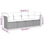 Juego de sofás jardín con cojines 4 pzas ratán sintético beige by , Garden sets - Ref: Foro24-3217228, Price: 272,93 €, Disco...