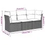 Juego de sofás de jardín con cojines beige 3 pzas ratán PE by , Garden sets - Ref: Foro24-3217209, Price: 187,14 €, Discount: %