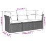 Juego de sofás de jardín con cojines beige 3 pzas ratán PE by , Garden sets - Ref: Foro24-3217209, Price: 190,50 €, Discount: %