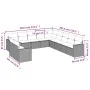 Set de sofás de jardín 11 pzas y cojines ratán sintético negro by , Garden sets - Ref: Foro24-3219176, Price: 653,50 €, Disco...