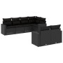 Set de comedor de jardín 7 pzas y cojines ratán sintético negro by , Garden sets - Ref: Foro24-3219195, Price: 490,76 €, Disc...