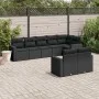 Set de sofás de jardín 8 piezas y cojines ratán sintético negro by , Garden sets - Ref: Foro24-3219205, Price: 568,89 €, Disc...
