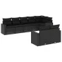 Set de sofás de jardín 8 piezas y cojines ratán sintético negro by , Garden sets - Ref: Foro24-3219205, Price: 568,89 €, Disc...