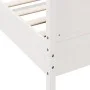 Bettgestell mit Kopfteil aus weißem Kiefernholz, 160 x 200 cm von , Betten und Lattenroste - Ref: Foro24-3216168, Preis: 237,...