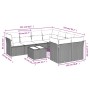 Set de sofás de jardín 9 pzas con cojines ratán sintético beige by , Garden sets - Ref: Foro24-3217318, Price: 585,60 €, Disc...