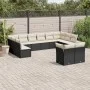 Set de sofás de jardín 12 piezas cojines ratán sintético negro by , Garden sets - Ref: Foro24-3250265, Price: 692,83 €, Disco...