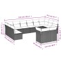 Set de sofás de jardín 12 piezas cojines ratán sintético negro by , Garden sets - Ref: Foro24-3250265, Price: 702,13 €, Disco...