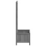 Jardinera enrejada madera maciza de abeto gris de , Maceteros y jardineras - Ref: Foro24-365474, Precio: 42,06 €, Descuento: %