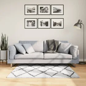 Alfombra de pelo largo moderna PAMPLONA crema y negro 120x170cm by , Rugs - Ref: Foro24-375366, Price: 40,32 €, Discount: %