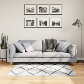 Moderne Langflor-Teppich PAMPLONA in Creme und Schwarz, 120x170cm. von , Teppiche - Ref: Foro24-375366, Preis: 40,85 €, Rabat...
