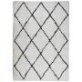Alfombra de pelo largo moderna PAMPLONA crema y negro 120x170cm de , Alfombras - Ref: Foro24-375366, Precio: 40,28 €, Descuen...