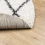 Moderne cremefarbene und schwarze Langflor-Teppich Ø 200 cm. von , Teppiche - Ref: Foro24-375379, Preis: 67,13 €, Rabatt: %