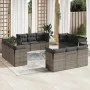 Gartensofagarnitur 12-teilig mit grauen Polstern aus synthetischem Rattan. von , Gartensets - Ref: Foro24-3217330, Preis: 799...