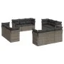 Gartensofagarnitur 12-teilig mit grauen Polstern aus synthetischem Rattan. von , Gartensets - Ref: Foro24-3217330, Preis: 799...