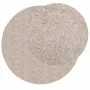 Alfombra peluda de pelo largo moderna PAMPLONA beige Ø 80 cm by , Rugs - Ref: Foro24-375221, Price: 20,22 €, Discount: %
